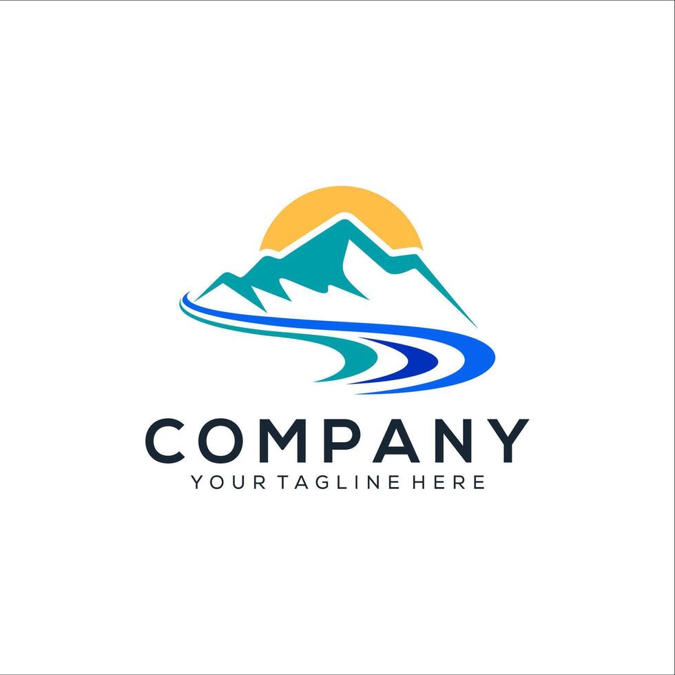 Abstract view logo design vector