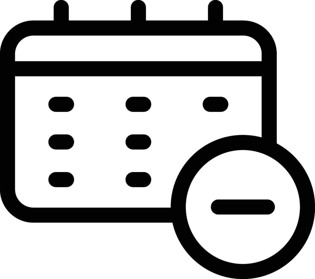 Delete Event Calendar, Minus Calender, Cancel Event, Cancel Date vector