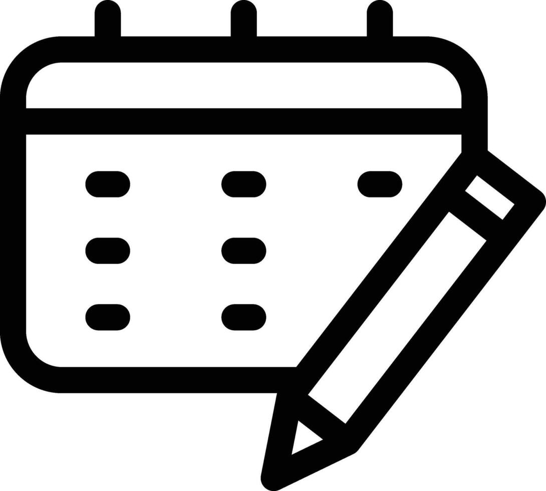 Pencil Calendar, Calendar Pen, User Interface, Time and Date vector