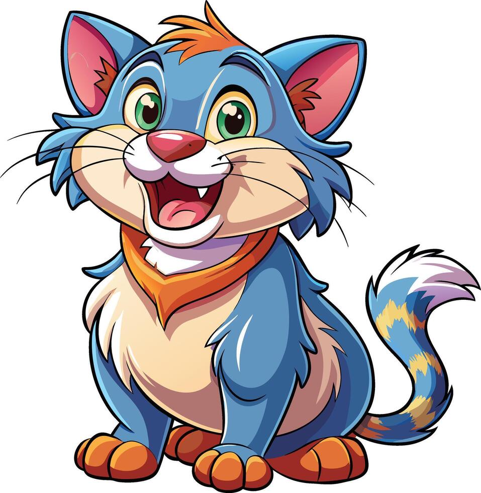 Cartoon cat design vector
