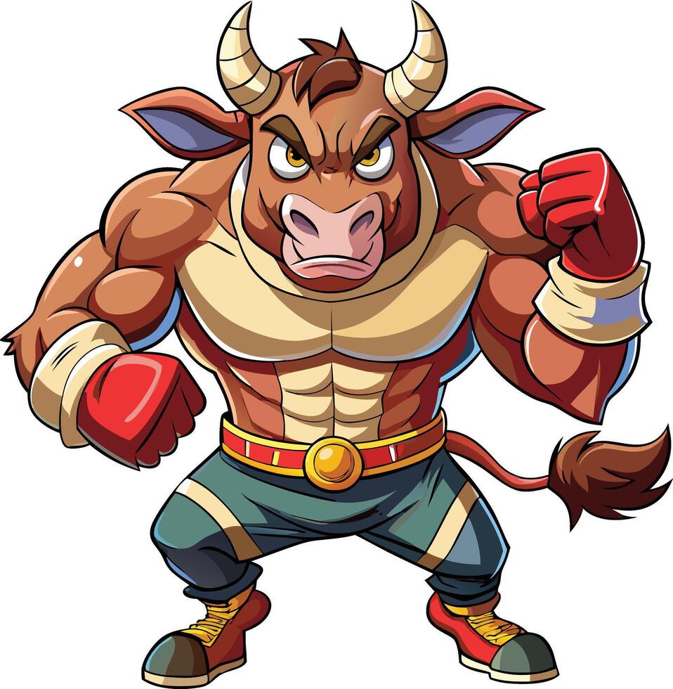 Boxar cow design vector