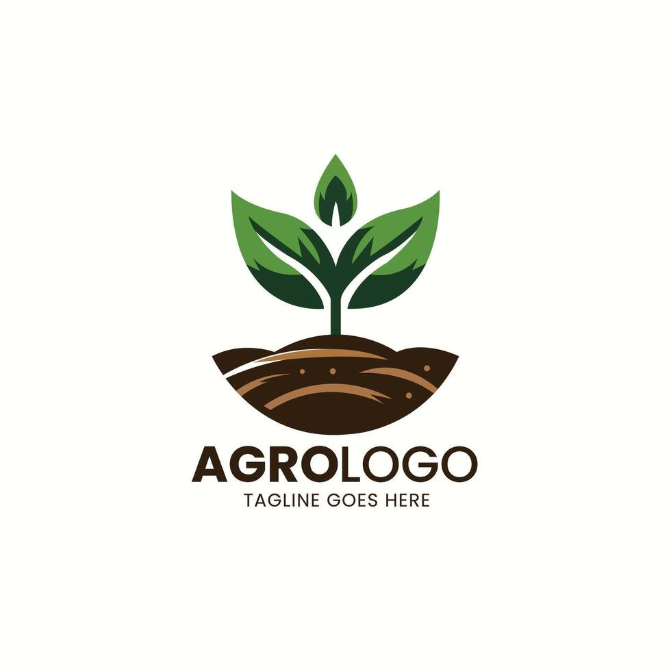 Plant Logo with leaf vector