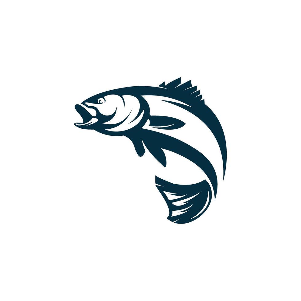illustration of a fish logo type vector