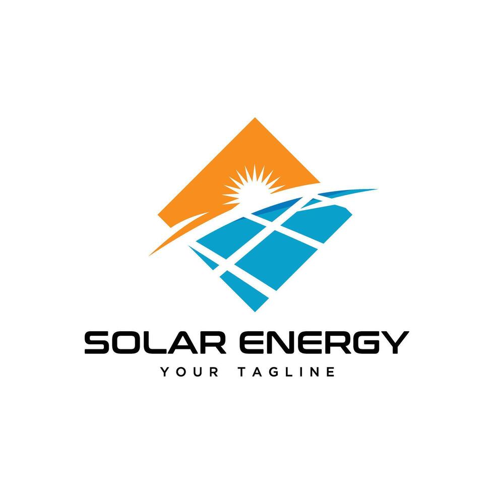 logo abstract solar energy vector