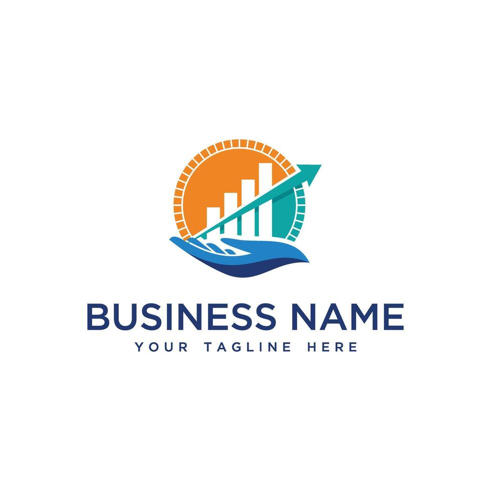 accounting financial logo, Financial Advisors logo design vector