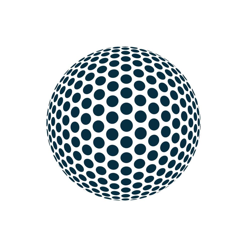 golf ball isolated on white vector