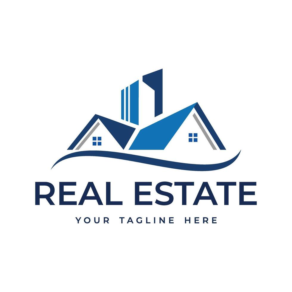 residential house logo vector