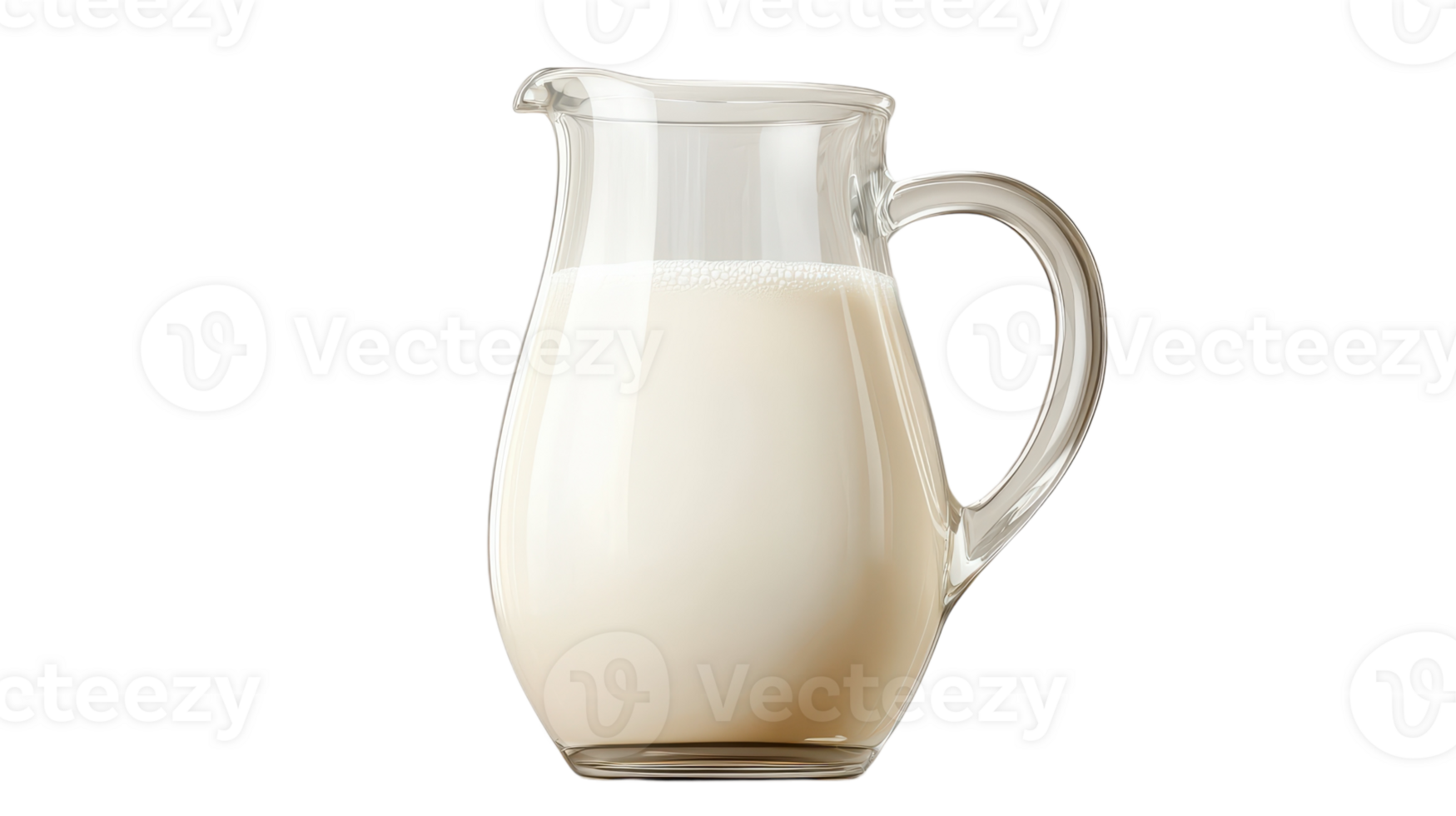 The pitcher brims with rich milk, reflecting light in a captivating display of simplicity. png