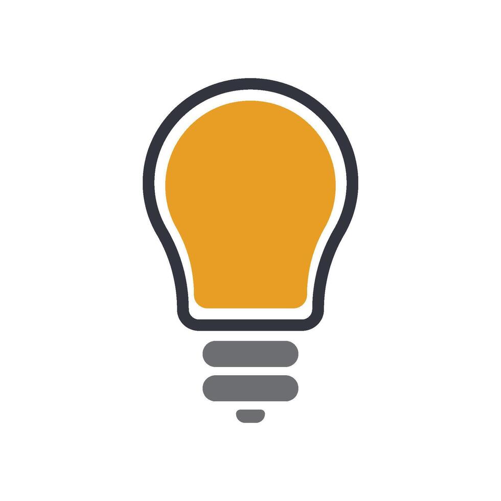 Bulb modern logo vector