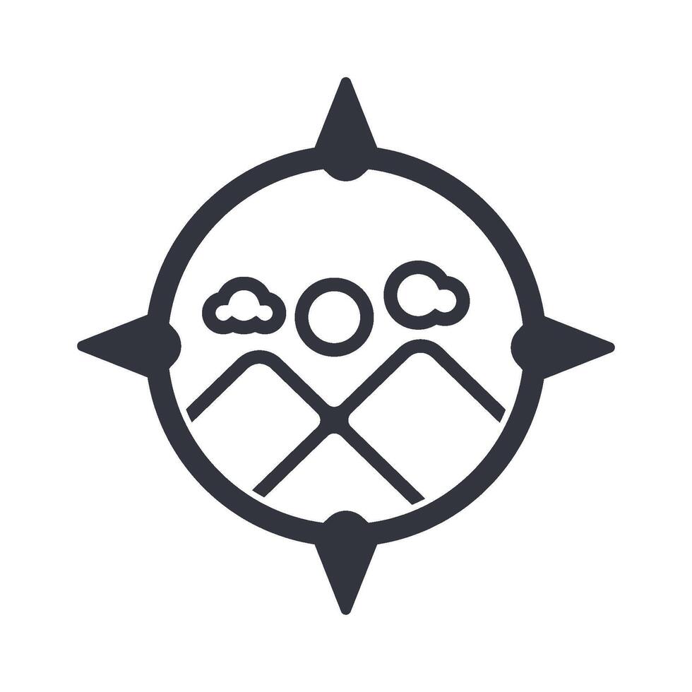 Compass Logo Template Icon vector