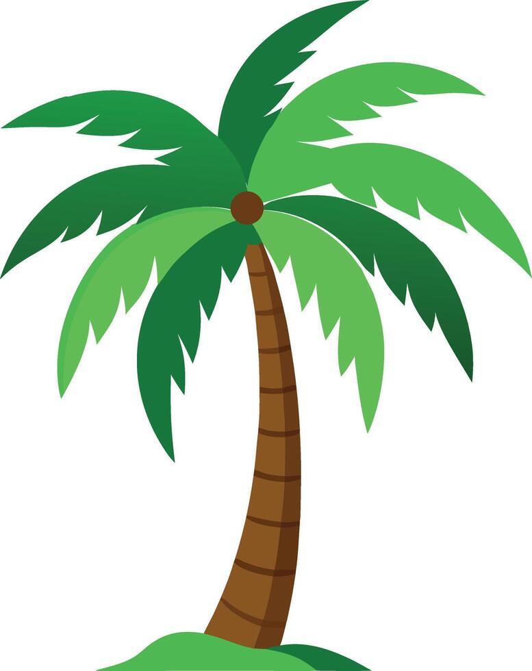 Palm tree clip art vector
