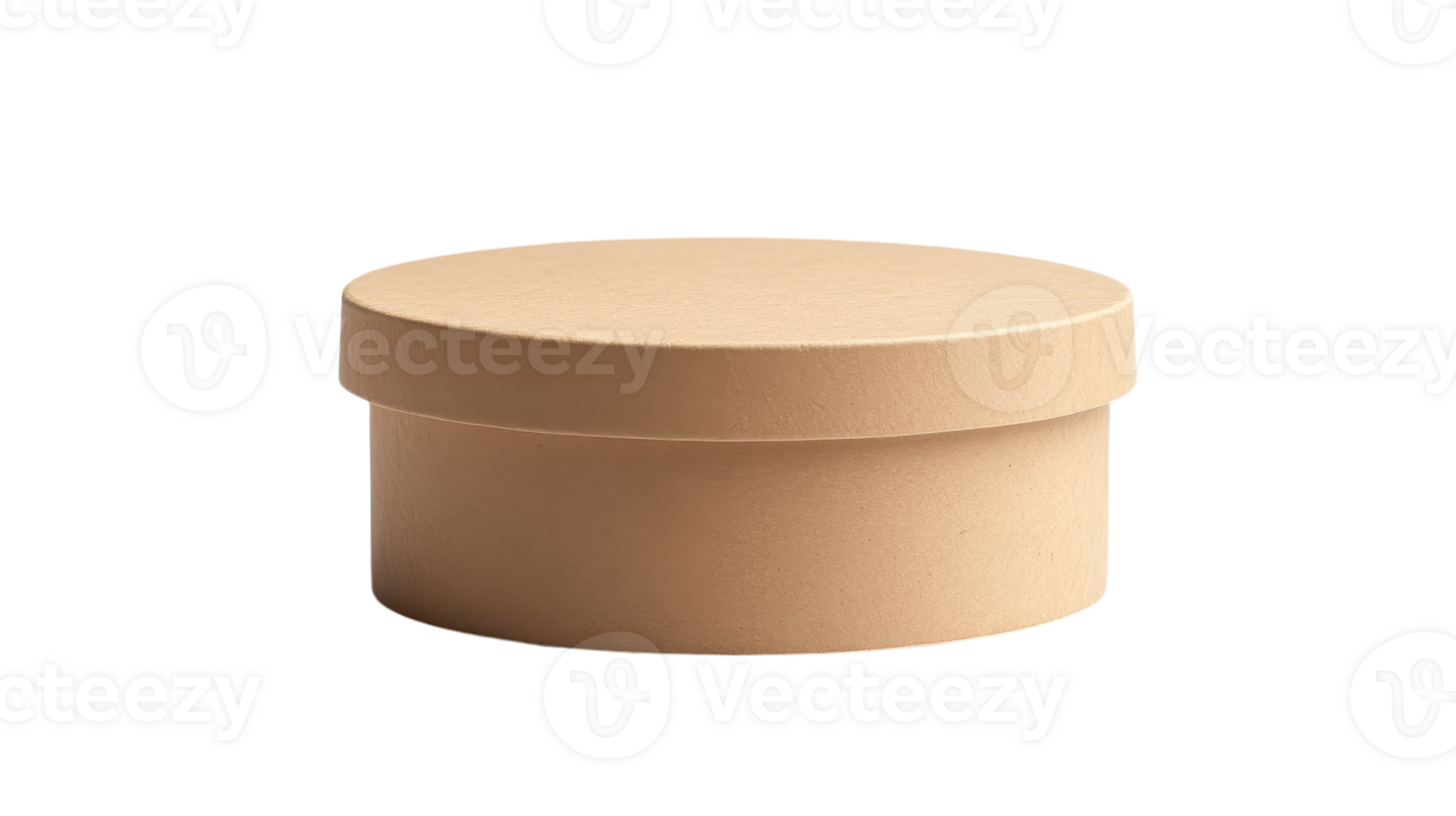 A round, featureless box with a lid sits quietly, its neutral tone adding simplicity and elegance. png