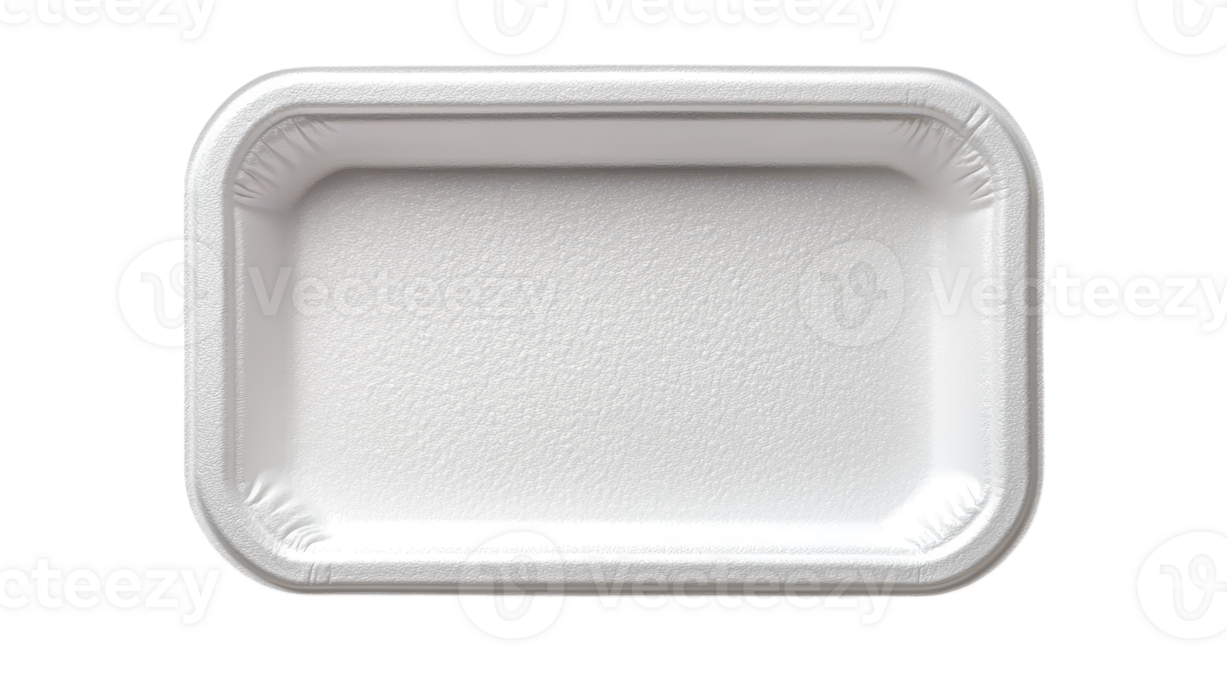 Disposable rectangular serving tray on a transparent background ready for food presentation or catering activities. png