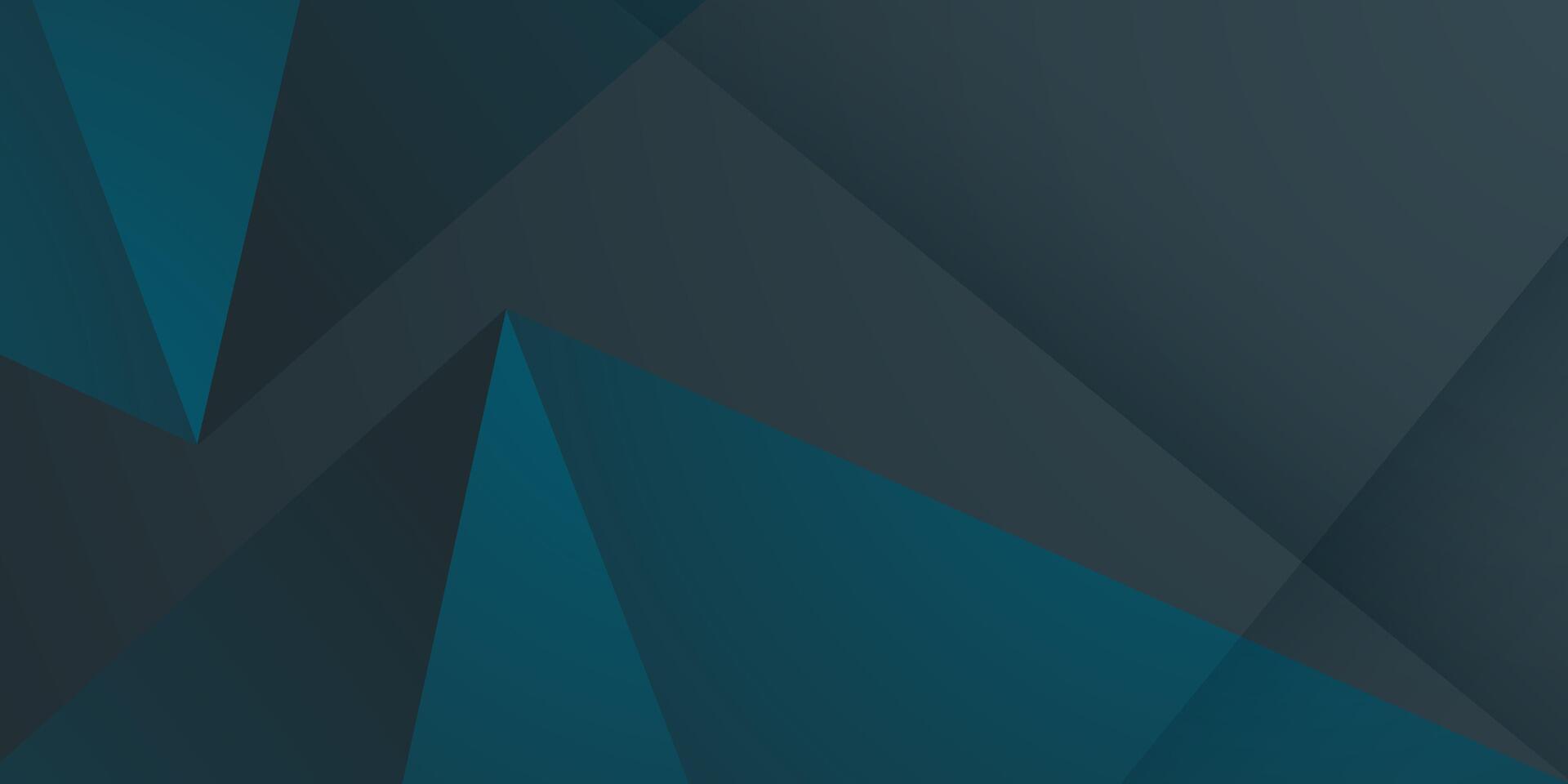 Abstract 3D background with dark blue triangle on dark color geometric design. Modern overlap papercut futuristic background illustration. vector