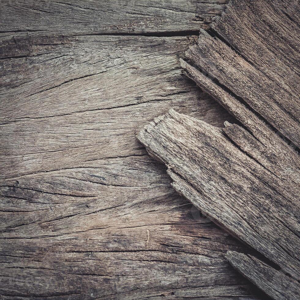 Old wood texture background with copy space photo