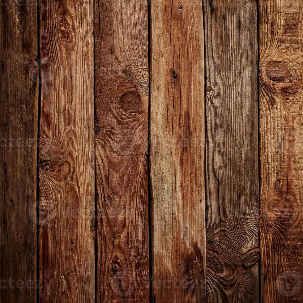 Wooden wall background with many different types of wood photo