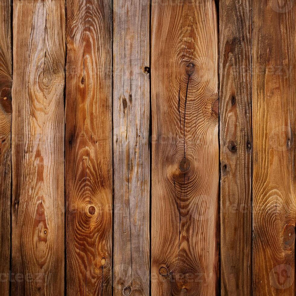 Wooden wall background with many different types of wood photo