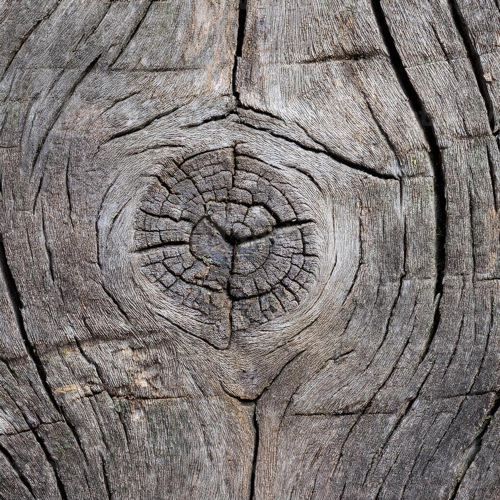 A close up of a tree trunk with a hole in it photo