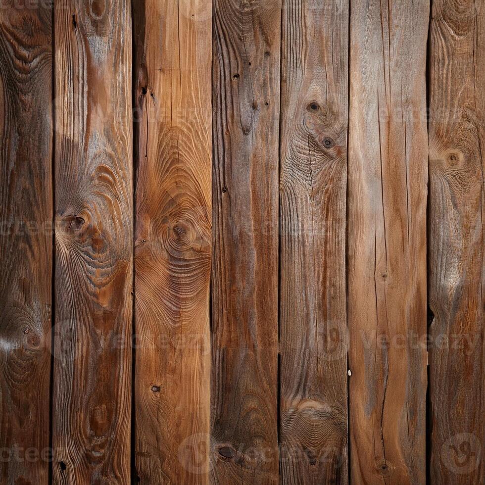 A close up of a wooden wall with many different types of wood photo