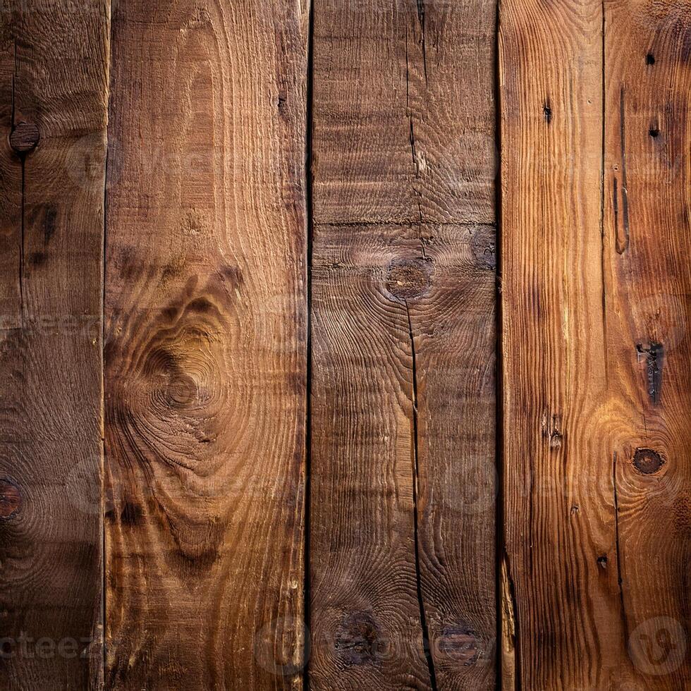 Wooden wall background with many different types of wood photo