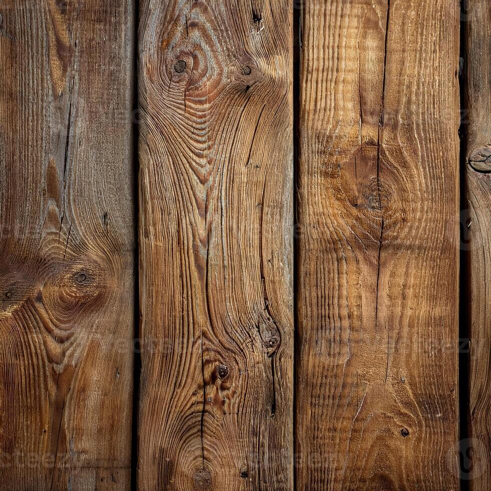 A close up of a wooden wall with many different types of wood photo