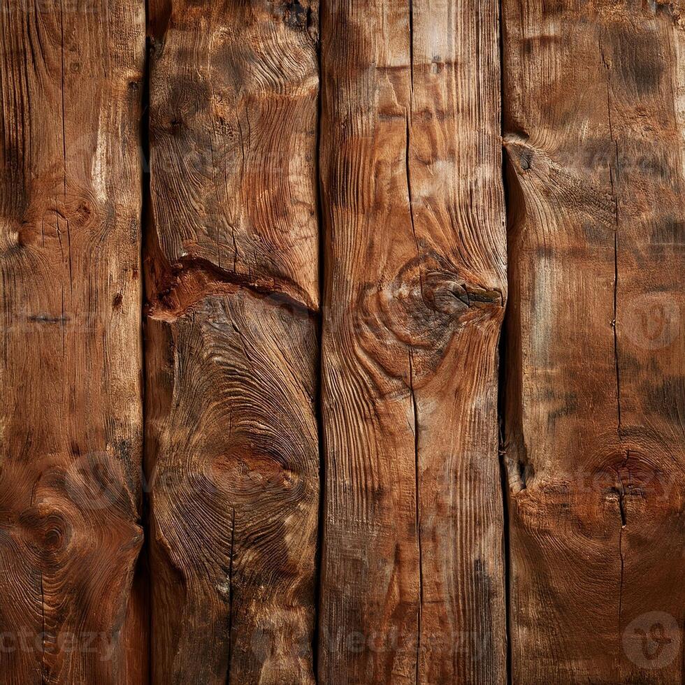 A close up of a wooden wall with many different types of wood photo