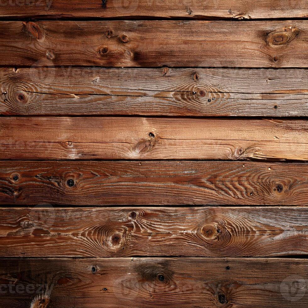 A close up of a wooden wall with many different types of wood photo