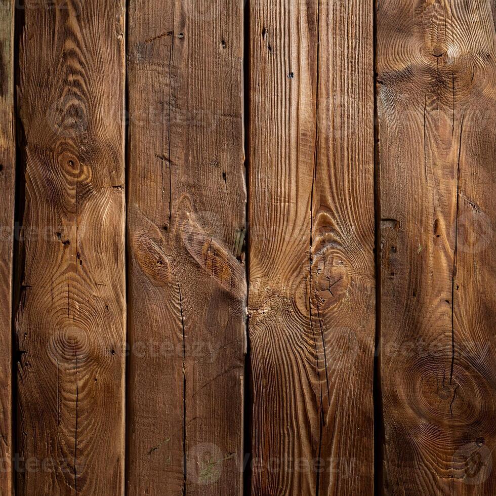 A close up of a wooden wall with many different types of wood photo