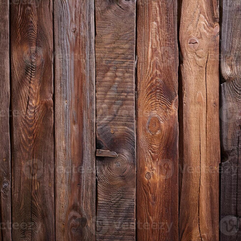 A close up of a wooden wall with many different types of wood photo