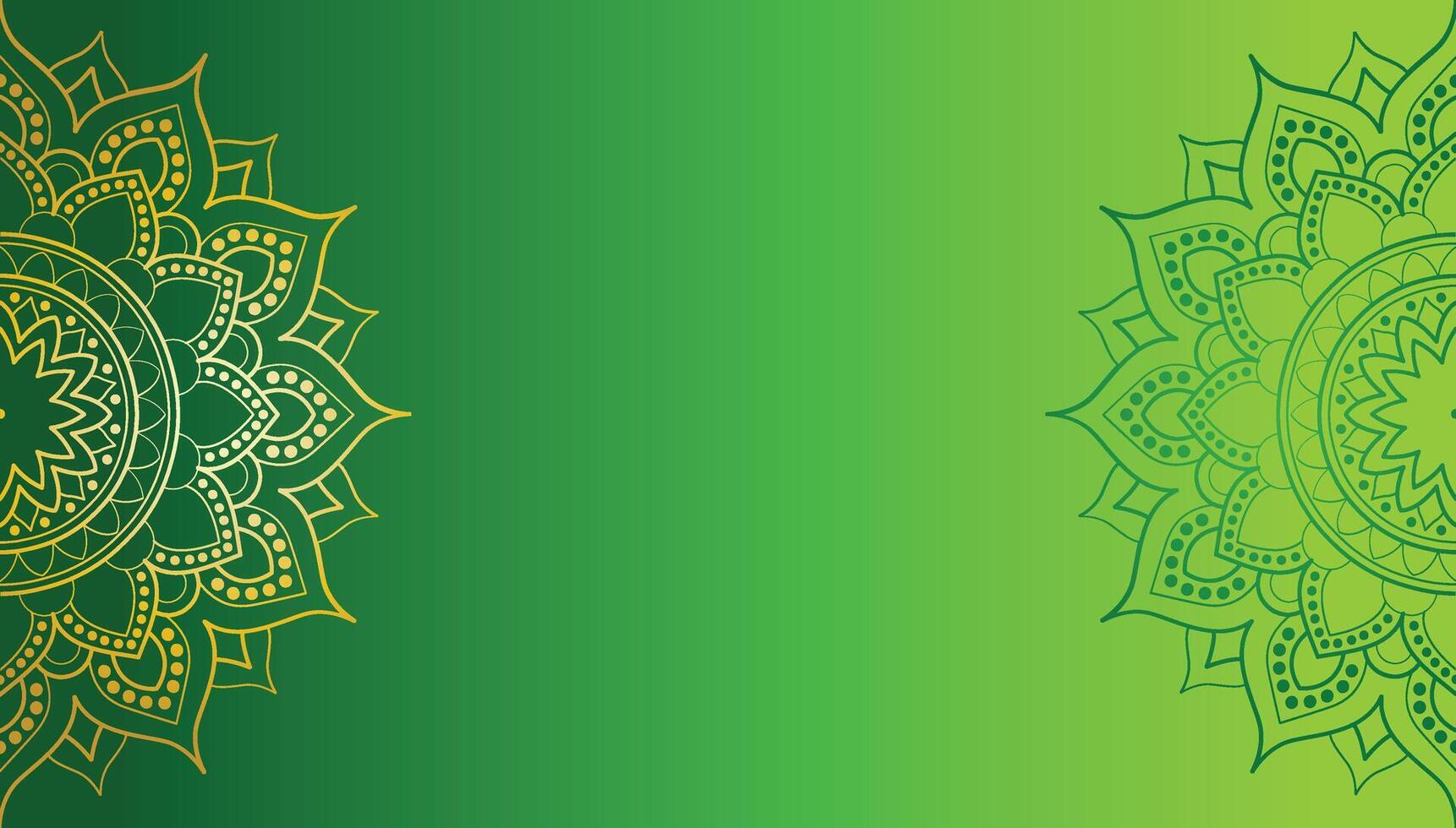Islamic background green with Islamic pattern, suitable for banners of Eid, Maulid Nabi Muharram, Islamic New Year and other Islamic themes vector
