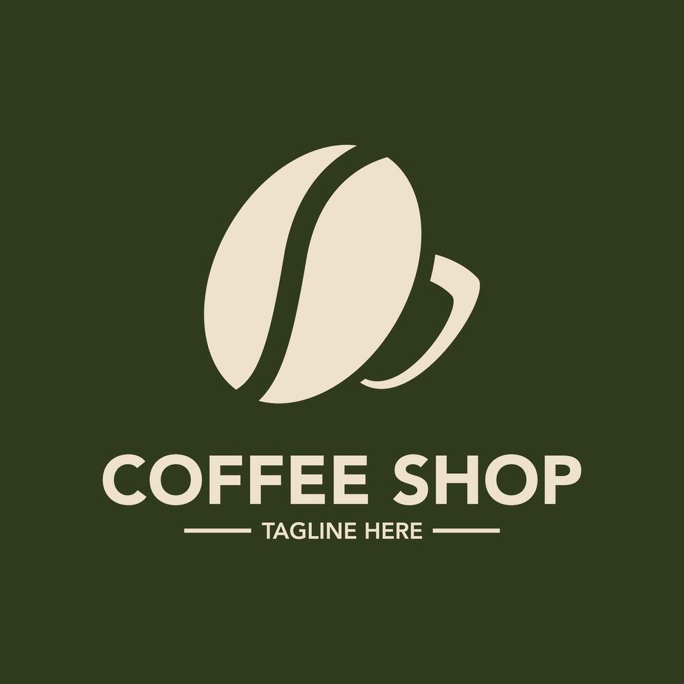Coffee shop logo template vector