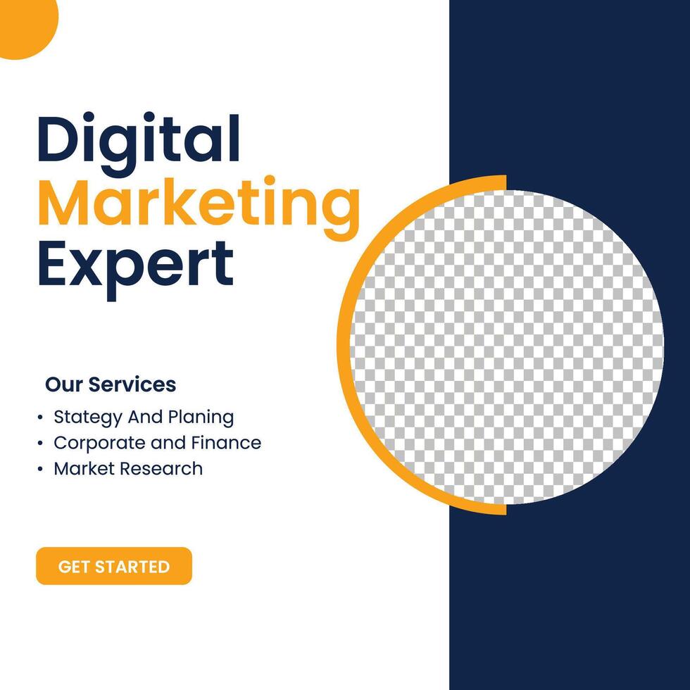 digital marketing social media post vector