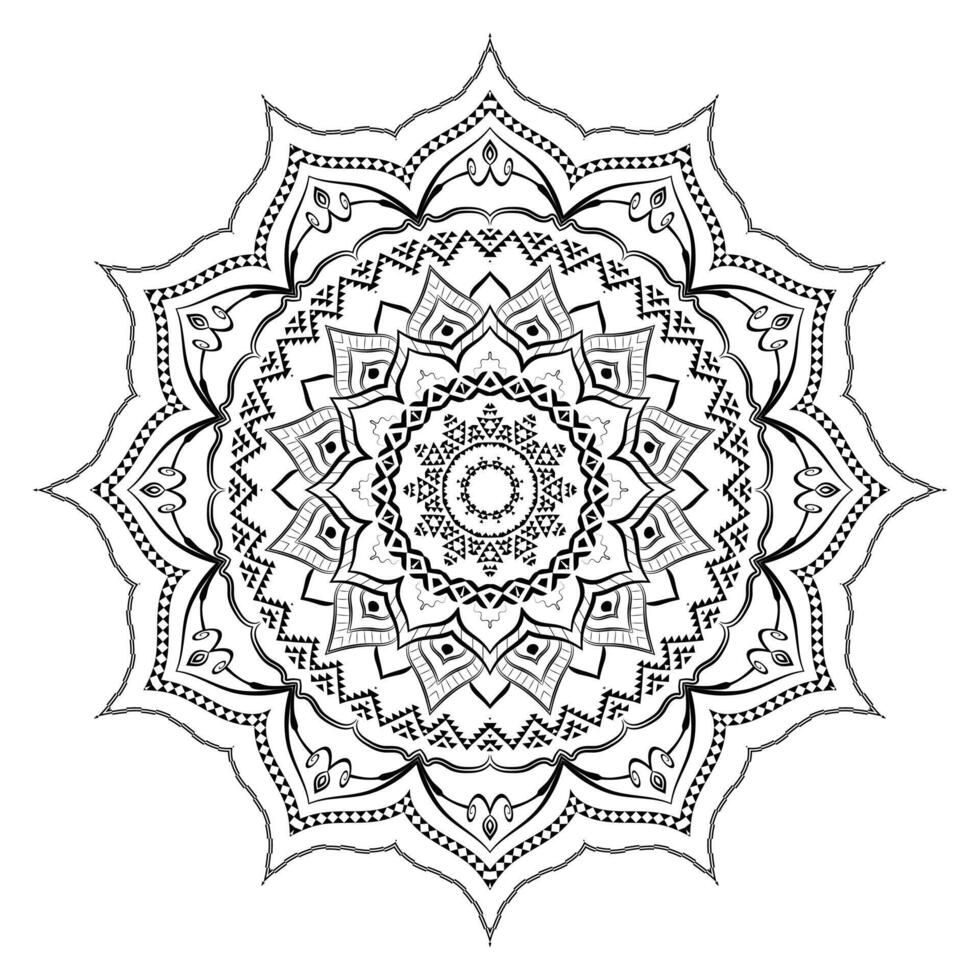 Ornamental Mandala Pattern Background vector