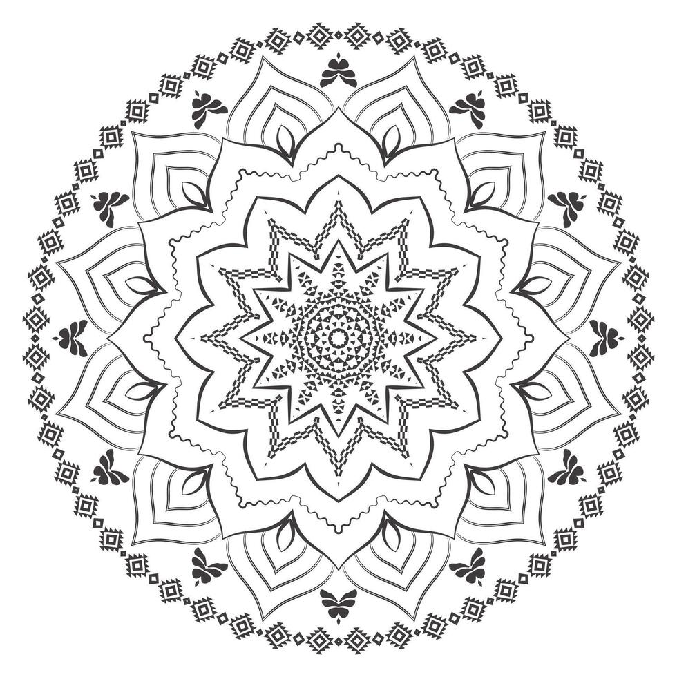 Realistic Mandala Pattern Background vector