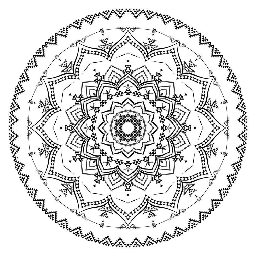 Beautiful Ornamental Mandala Pattern Background vector