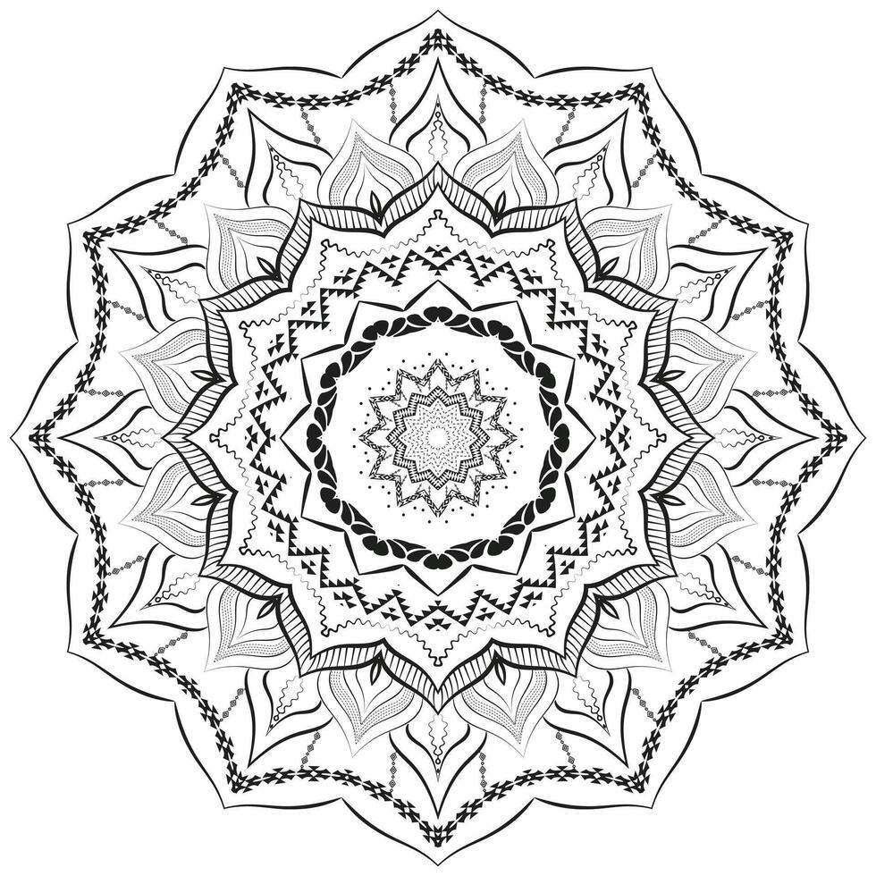 Beautiful Realistic Mandala Pattern Background vector