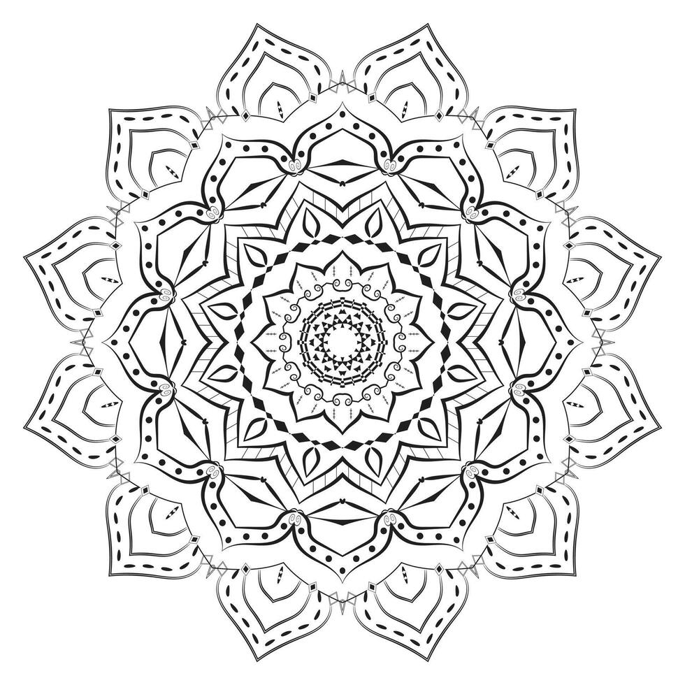 Beautiful Realistic Ornamental Mandala Pattern Background vector