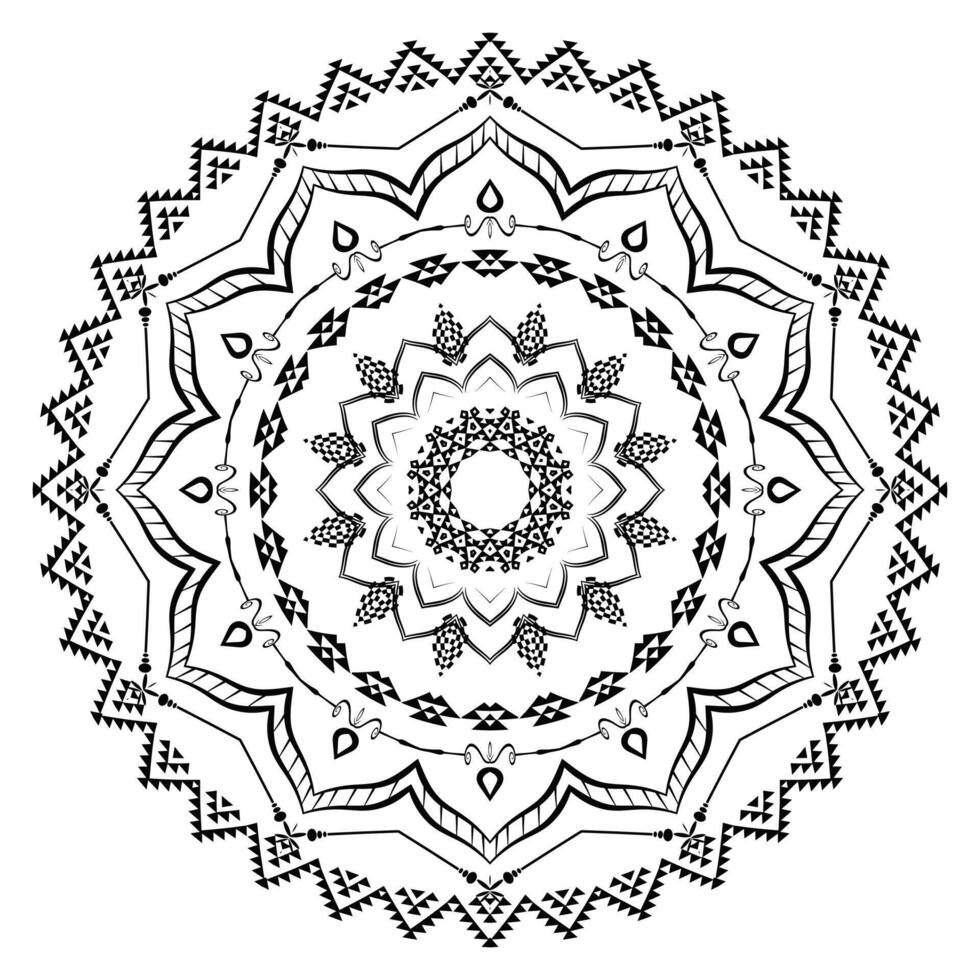 Elegant Mandala Realistic Ornament Design Background vector