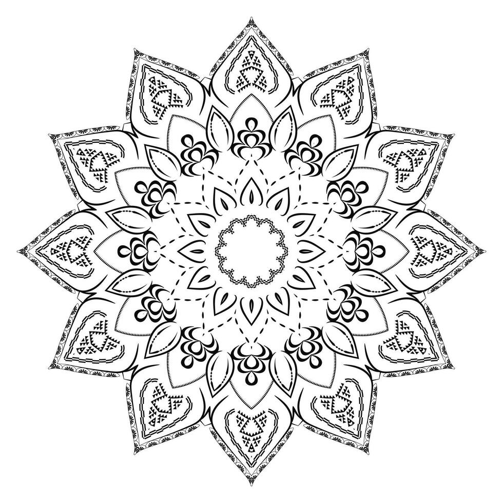 Intricate Realistic Mandala Pattern Design vector
