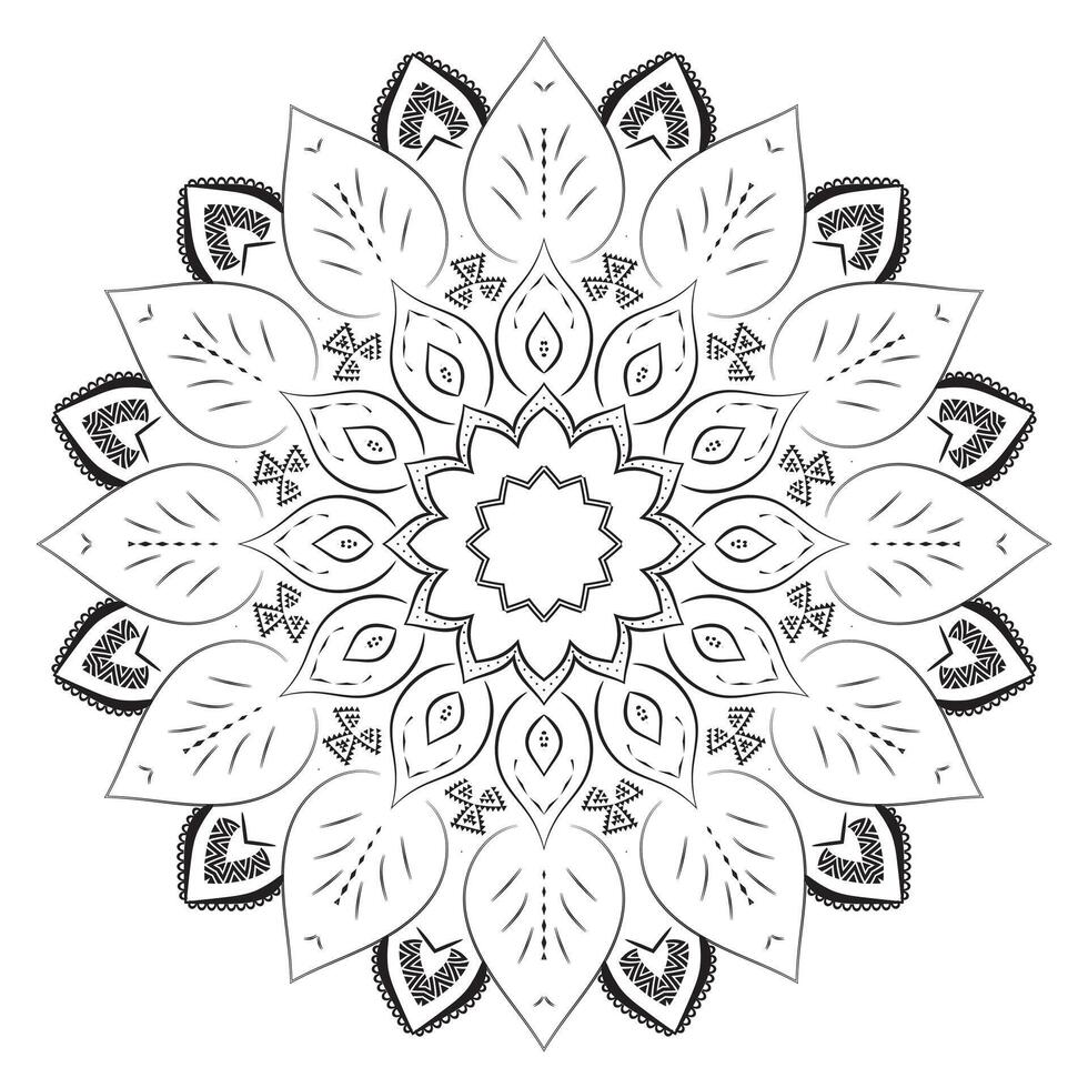 Intricate Mandala Pattern Design Background vector