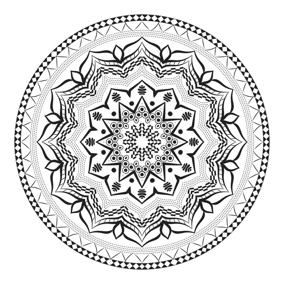 Elegant Mandala Realistic Ornament Background vector