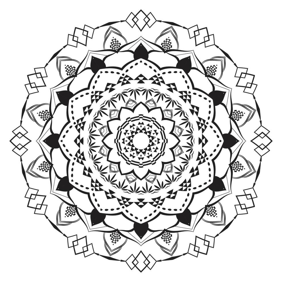 Ornament Design Background Mandala vector