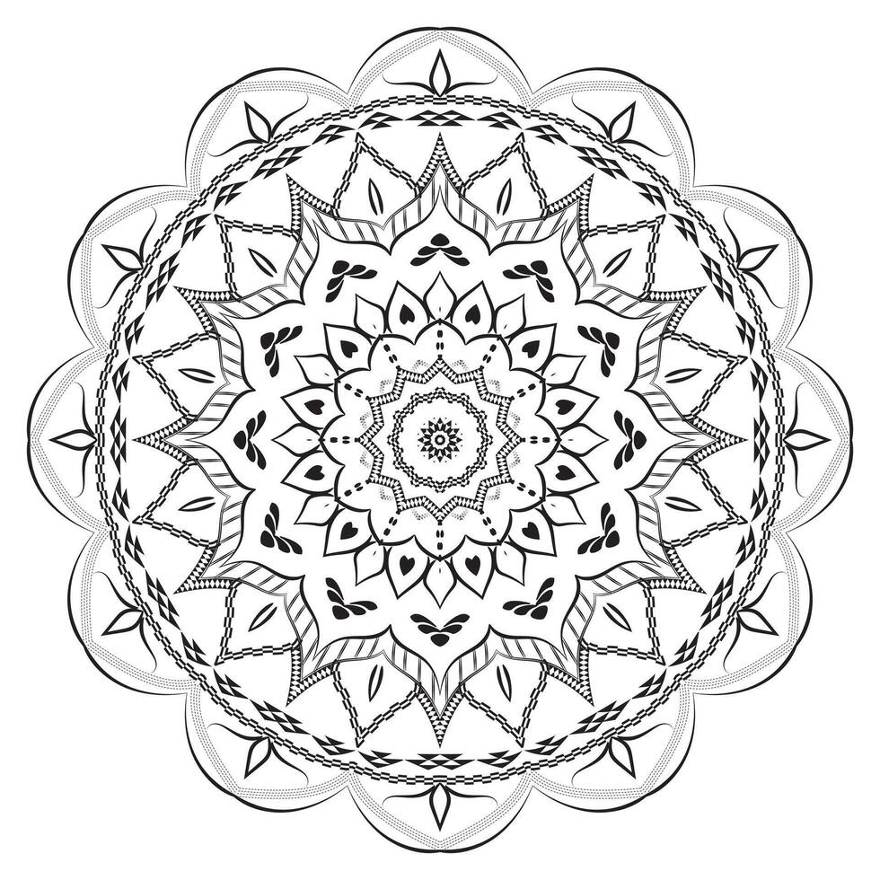 Realistic Mandala Pattern Design Background vector