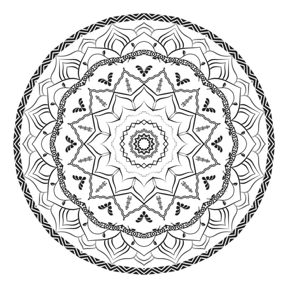 Mandala Pattern Design Background vector