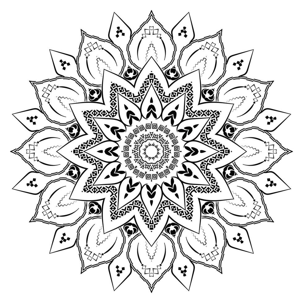 Beautiful Realistic Ornamental Mandala Design vector