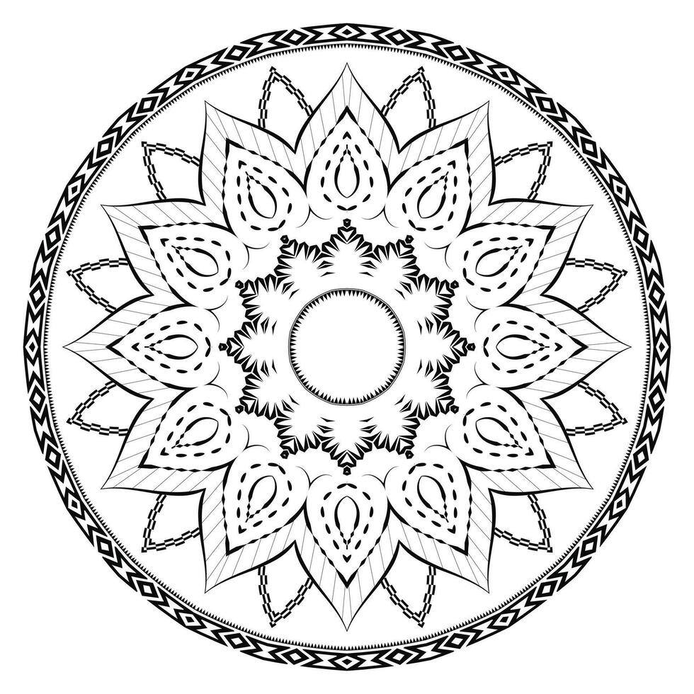 Beautiful Ornamental Mandala Design Background vector