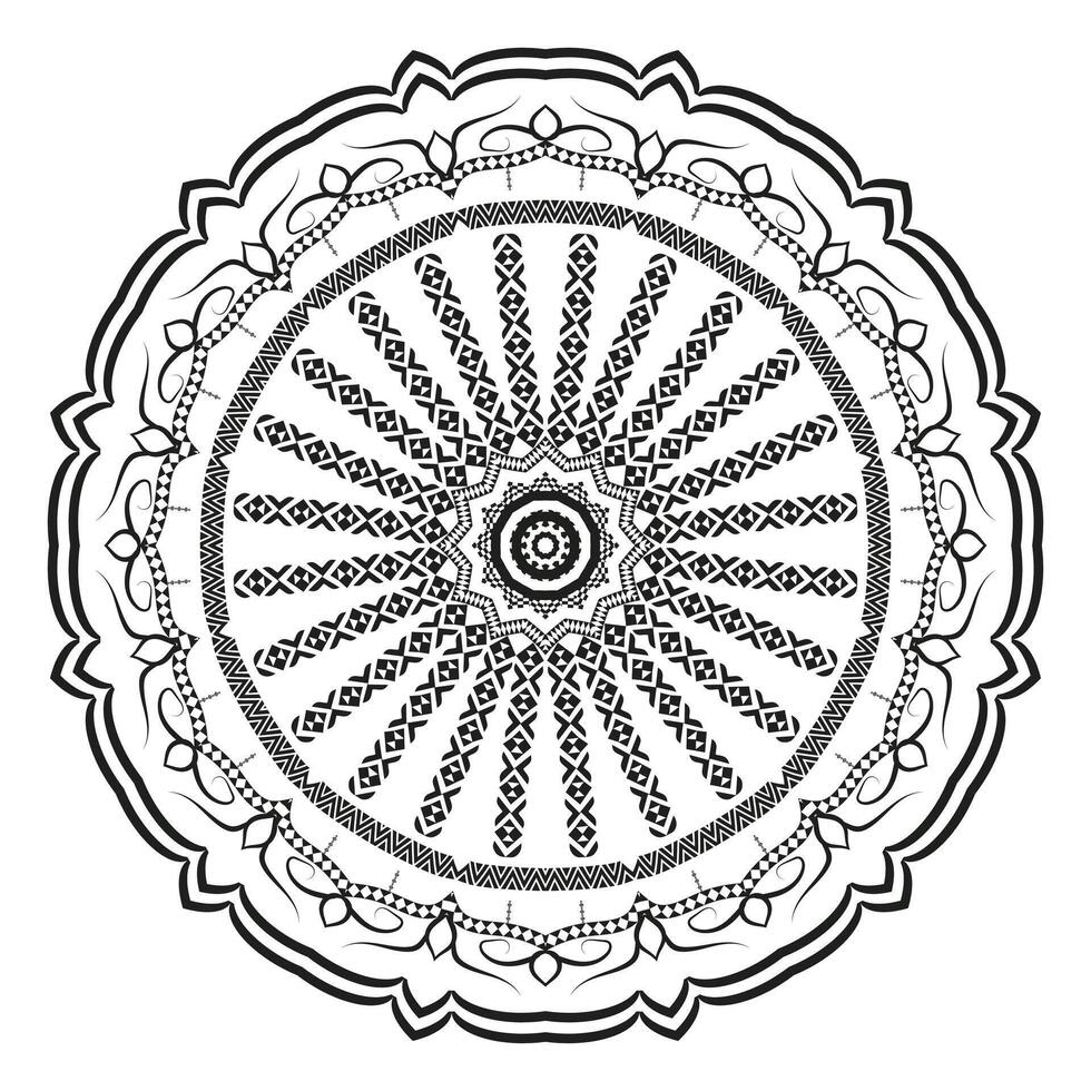 Ornamental Realistic Mandala Pattern Background vector