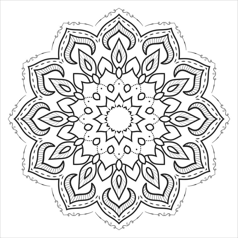 Beautiful Realistic Ornamental Mandala Design Background vector
