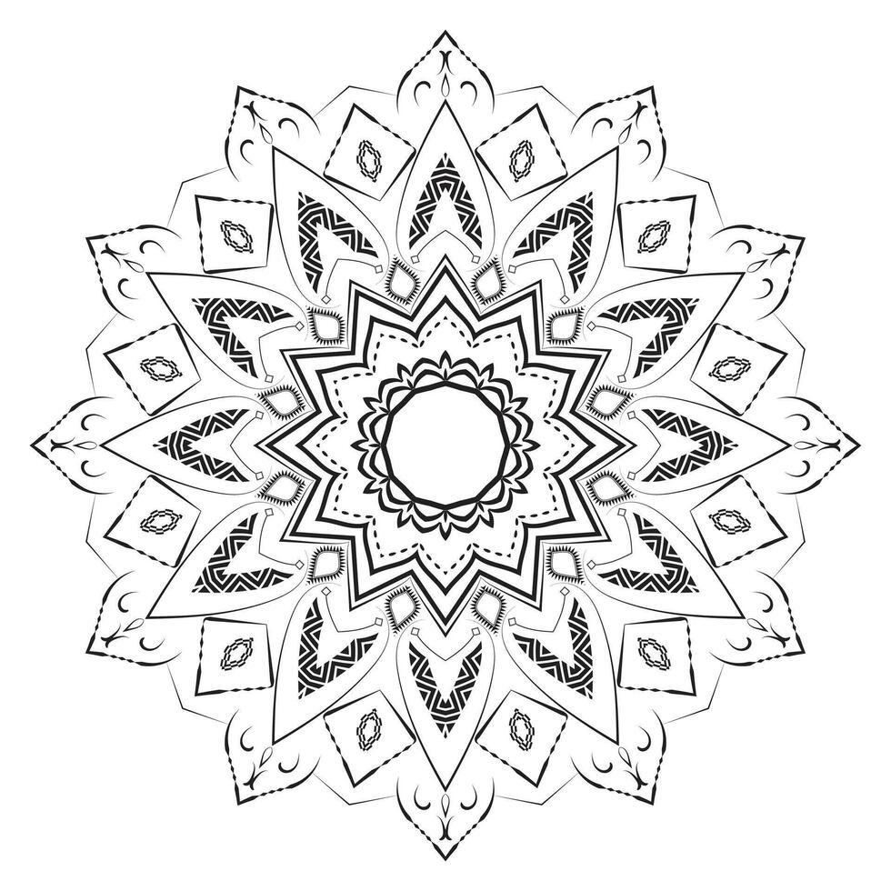 Beautiful Realistic Mandala Design Background vector