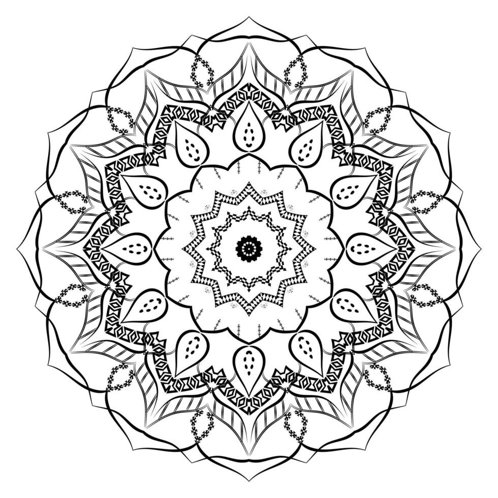 Ornamental Realistic Mandala Pattern vector